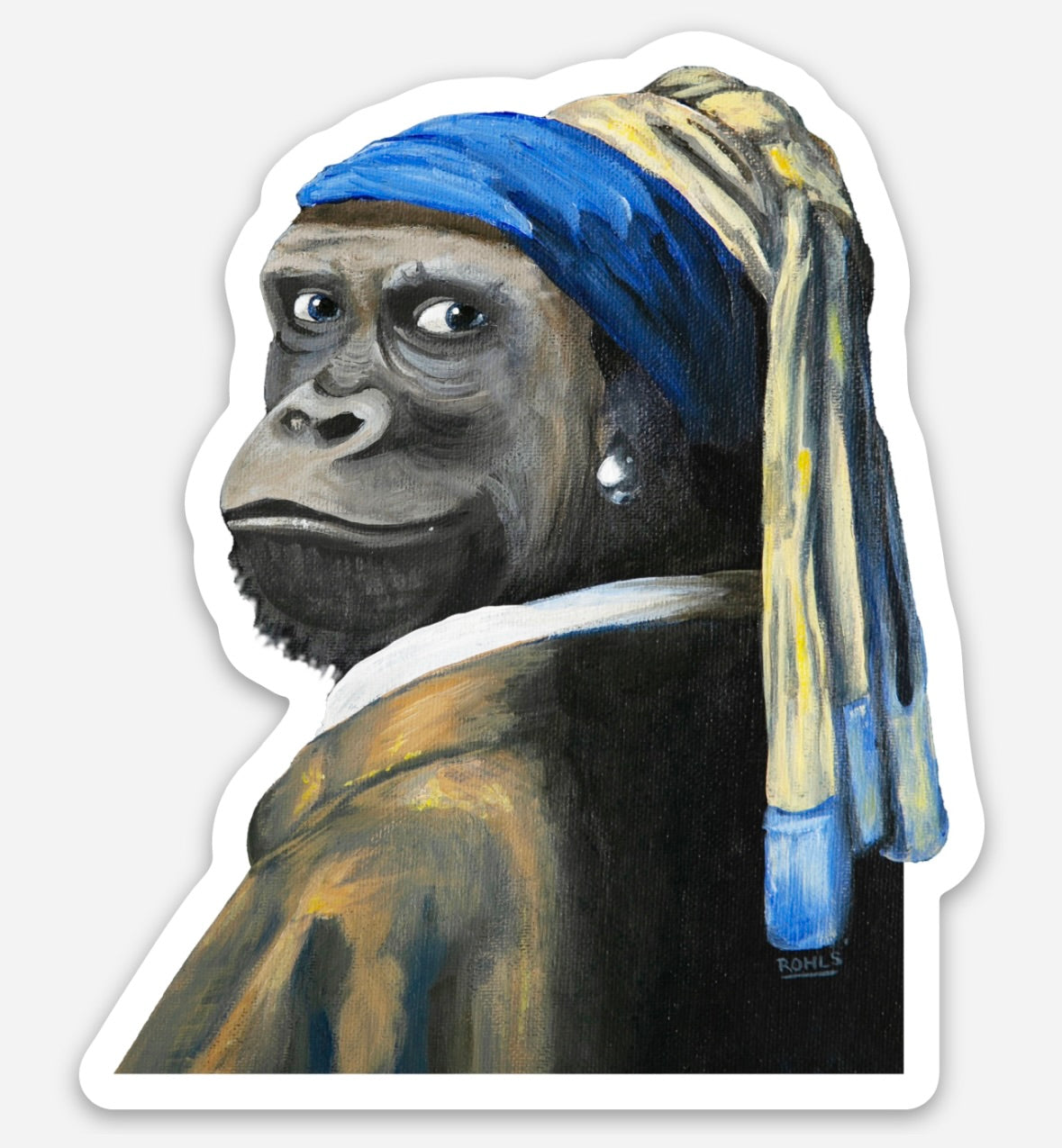 Gorilla with a Pearl Earring